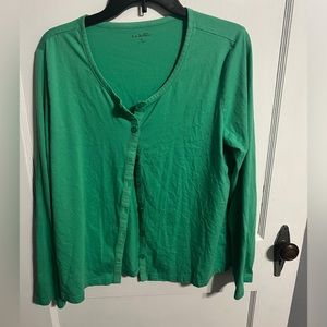 Kim Rogers long sleeved green cardigan size ex-large